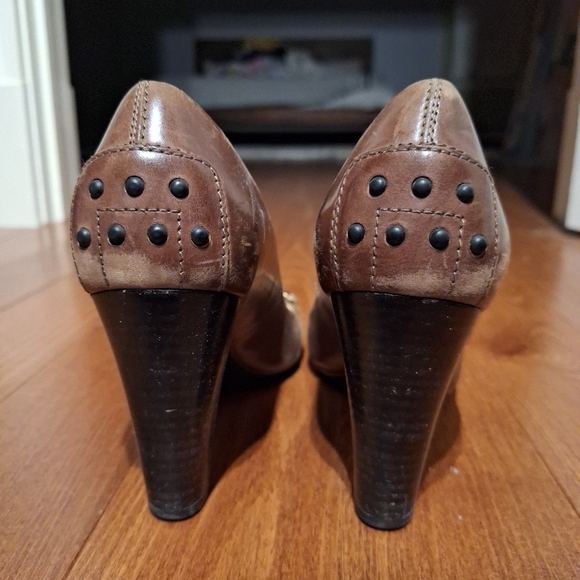 Tod’s “Jodie Morsetto” Brown Leather Pumps - Women’s Size 36 - Picture 4 of 7